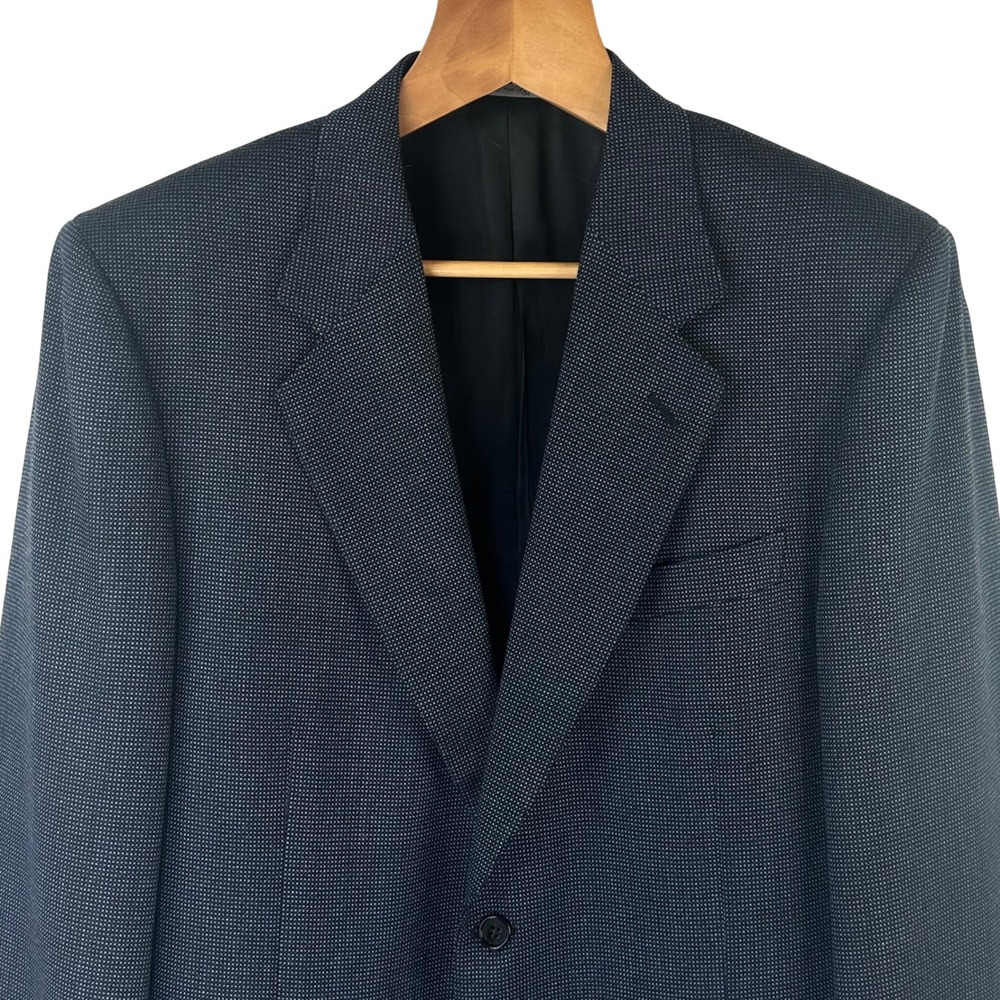 Canali Blazer Sport Coat Blue Wool Cashmere Made in Italy 2 Button Mens 54R - Picture 2 of 9